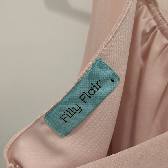 Elegant Pink Sleeveless High-Low Dress - Picture 4 of 4